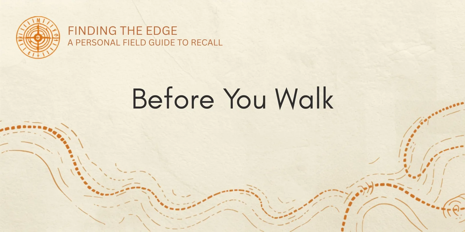 Before You Walk section banner